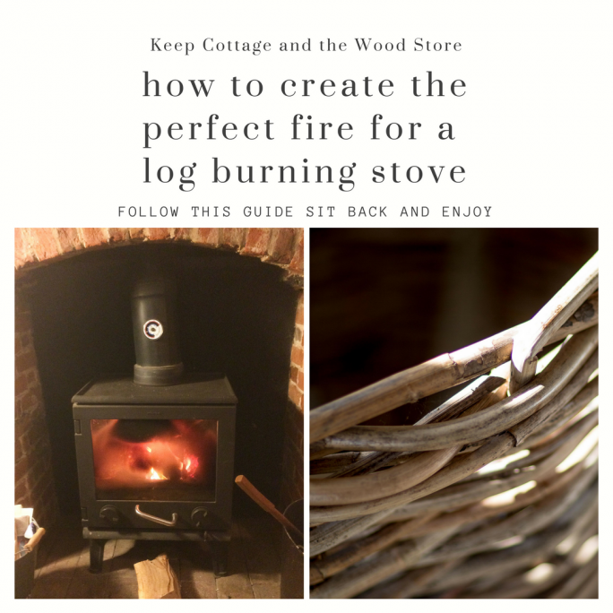 how to build a fire for a log burning stove